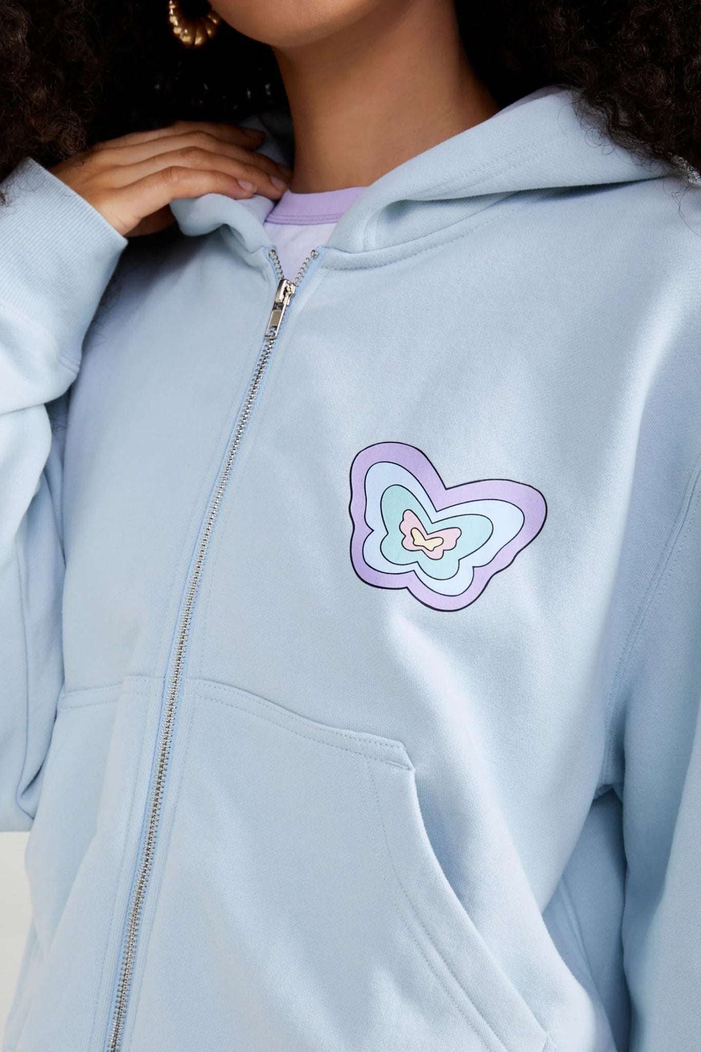 Shop Samii Ryan Samii Ryan Baby Zip Up Hoodie Hoodie for women – premium loungewear and festival fashion at Spoiled Brat