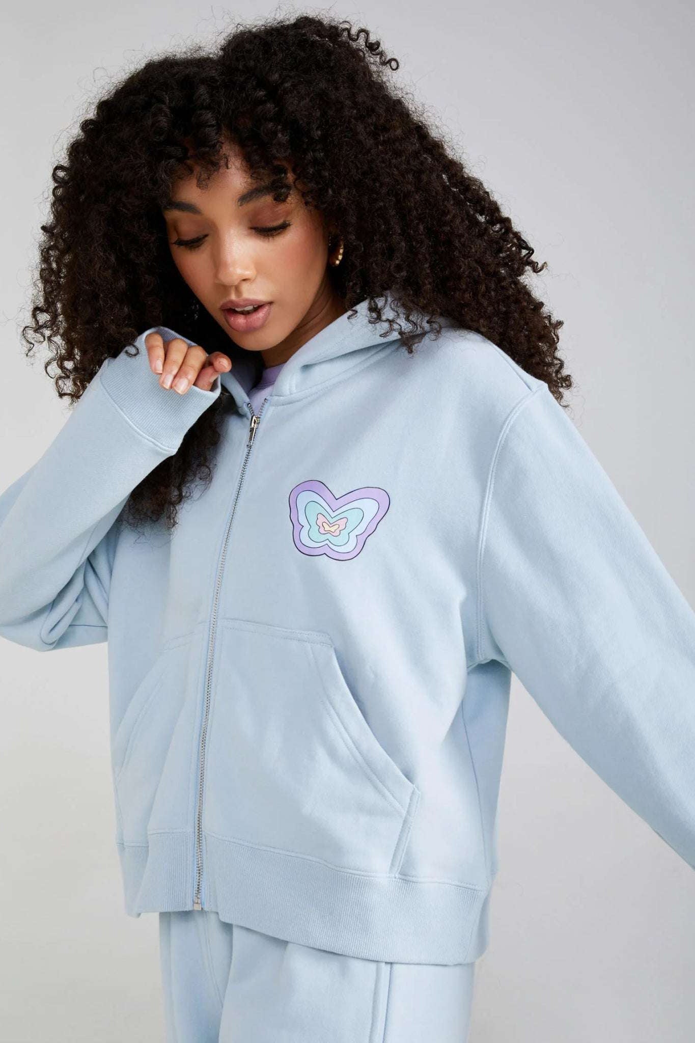 Shop Samii Ryan Samii Ryan Baby Zip Up Hoodie Hoodie for women – premium loungewear and festival fashion at Spoiled Brat