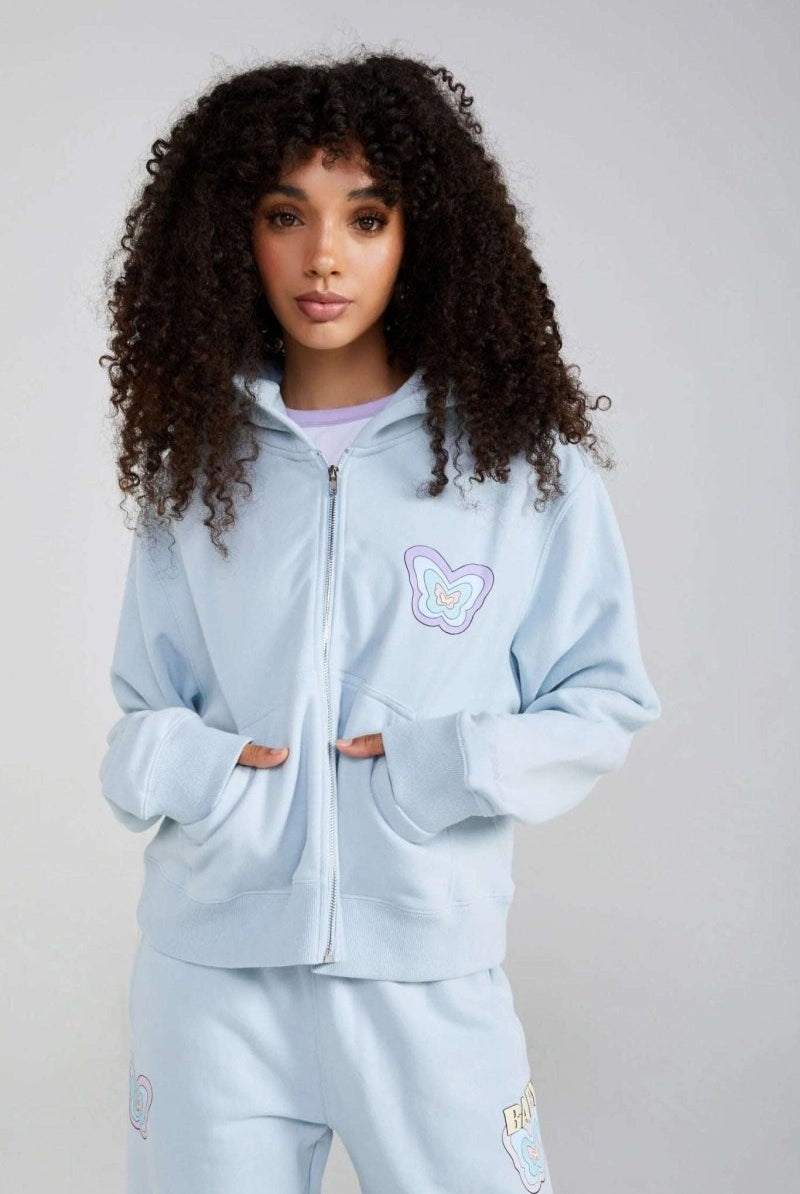 Shop Samii Ryan Samii Ryan Baby Zip Up Hoodie Hoodie for women – premium loungewear and festival fashion at Spoiled Brat