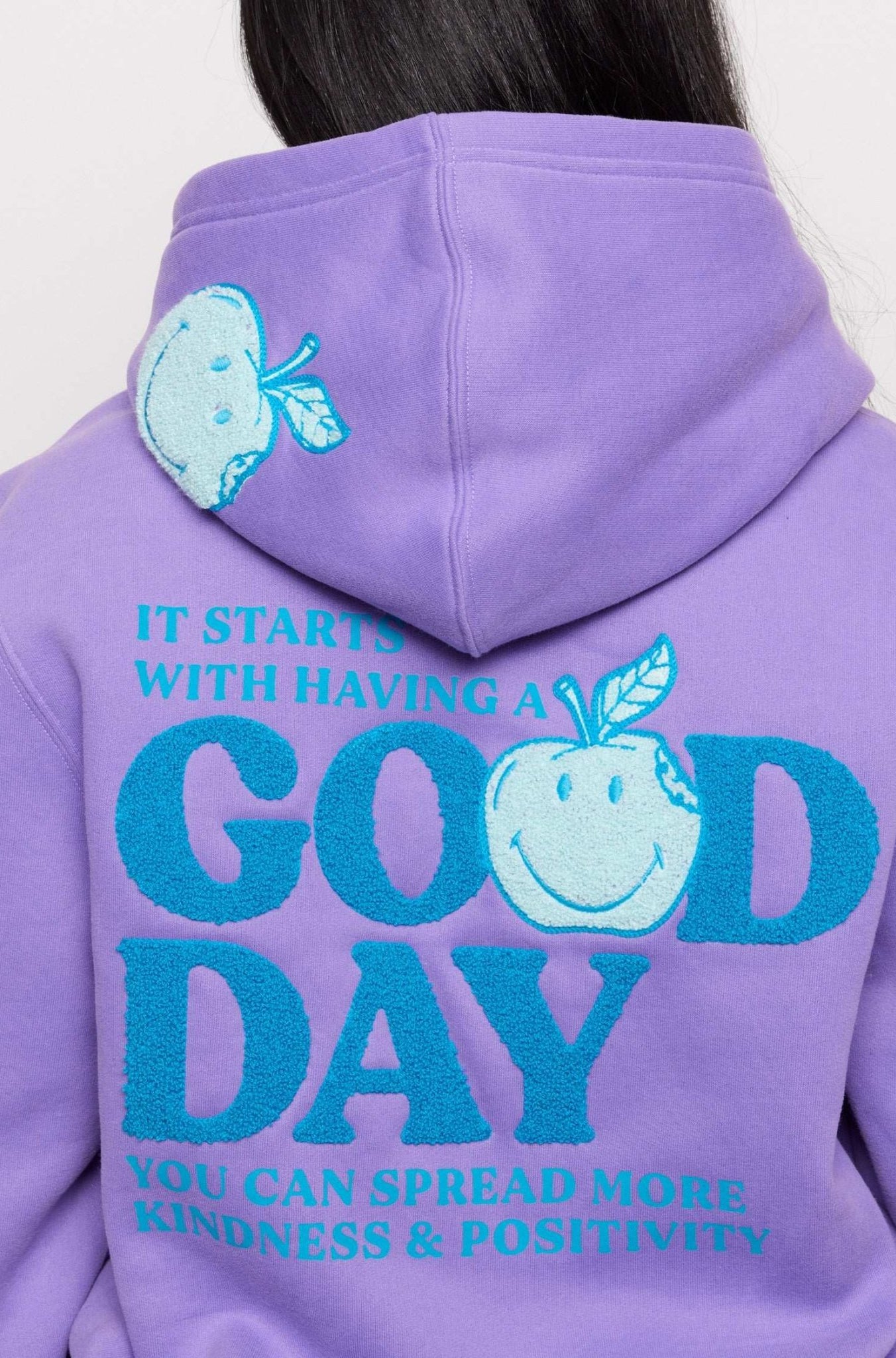 Shop Samii Ryan Samii Ryan Good Day Smileyworld Hoodie Hoodie for women – premium loungewear and festival fashion at Spoiled Brat