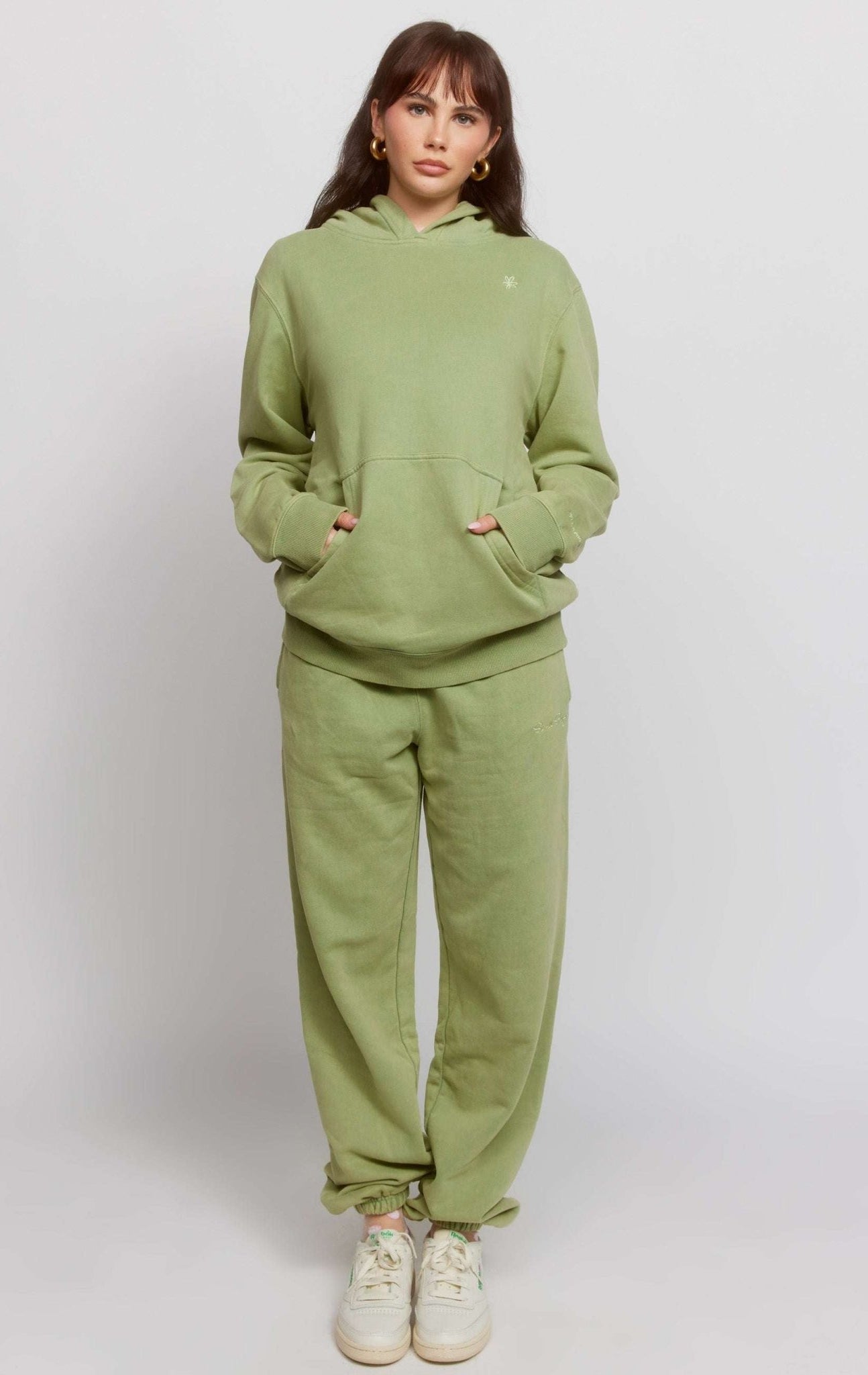 Shop Samii Ryan Samii Ryan Olive Hoodie Hooded Sweatshirt for women – premium loungewear and festival fashion at Spoiled Brat