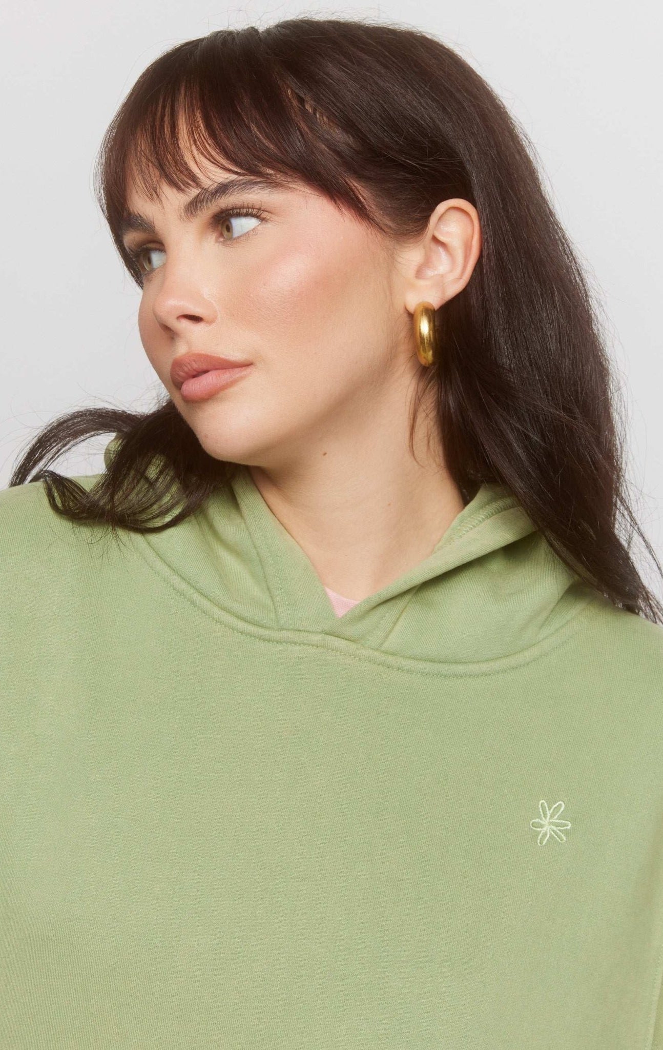 Shop Samii Ryan Samii Ryan Olive Hoodie Hooded Sweatshirt for women – premium loungewear and festival fashion at Spoiled Brat