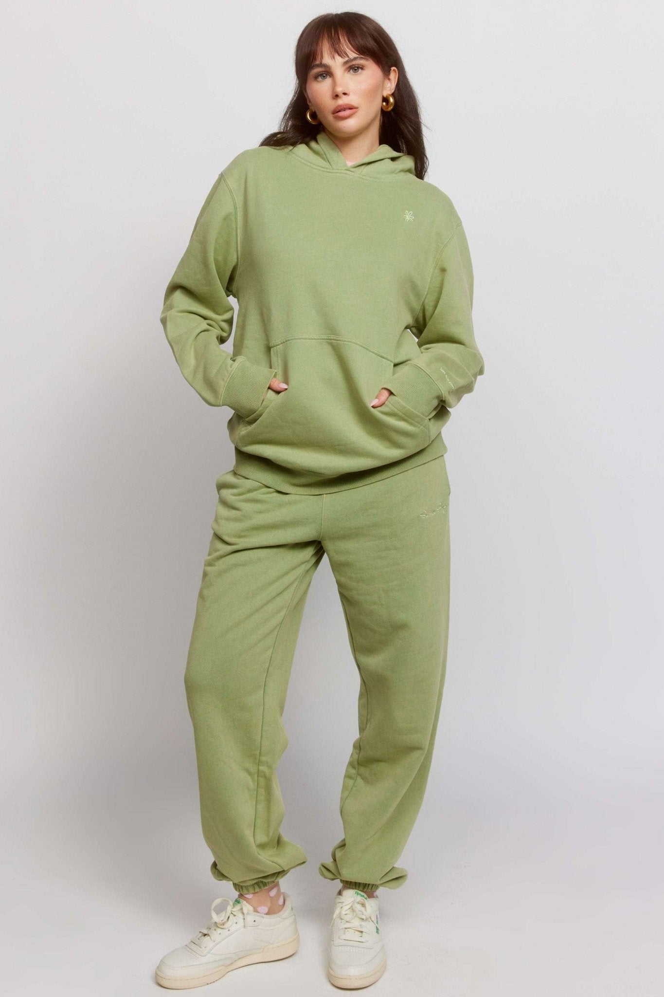 Shop Samii Ryan Samii Ryan Olive Hoodie Hooded Sweatshirt for women – premium loungewear and festival fashion at Spoiled Brat