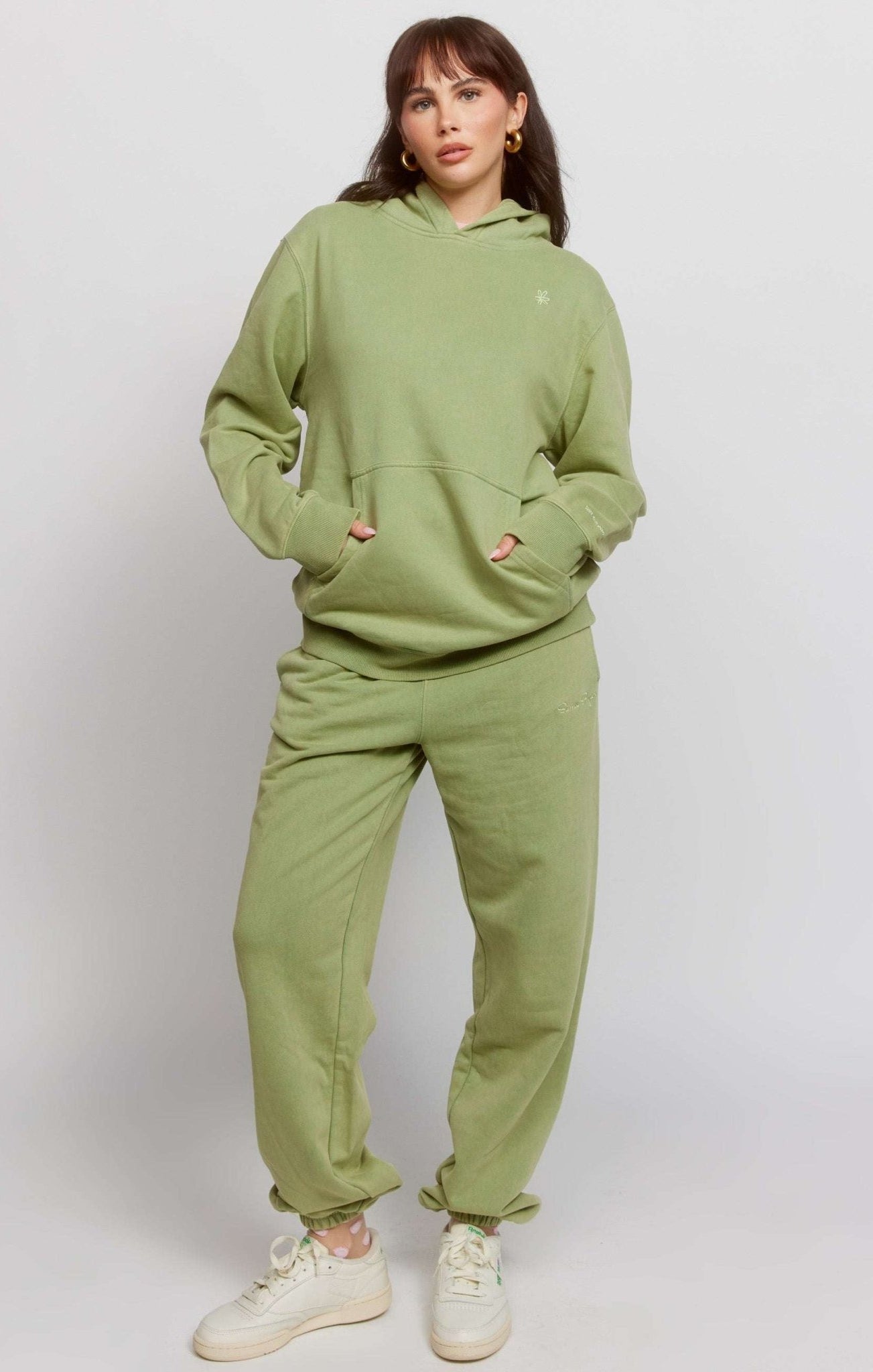 Shop Samii Ryan Samii Ryan Olive Hoodie Hooded Sweatshirt for women – premium loungewear and festival fashion at Spoiled Brat