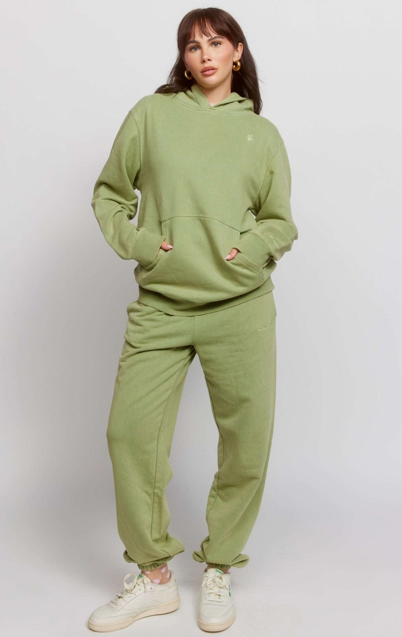 Shop Samii Ryan Samii Ryan Olive Hoodie Hooded Sweatshirt for women – premium loungewear and festival fashion at Spoiled Brat