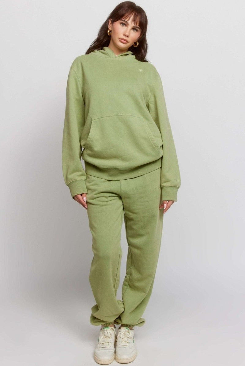 Shop Samii Ryan Samii Ryan Olive Hoodie Hooded Sweatshirt for women – premium loungewear and festival fashion at Spoiled Brat