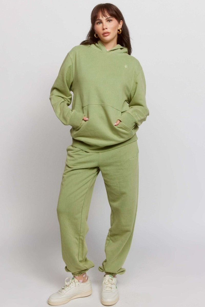 Shop Samii Ryan Samii Ryan Olive Hoodie Hooded Sweatshirt for women – premium loungewear and festival fashion at Spoiled Brat