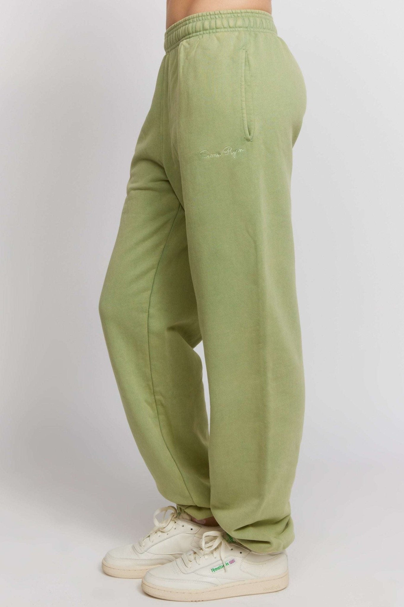 Shop Samii Ryan Samii Ryan Olive Sweatpants Jogger Bottoms for women – premium loungewear and festival fashion at Spoiled Brat