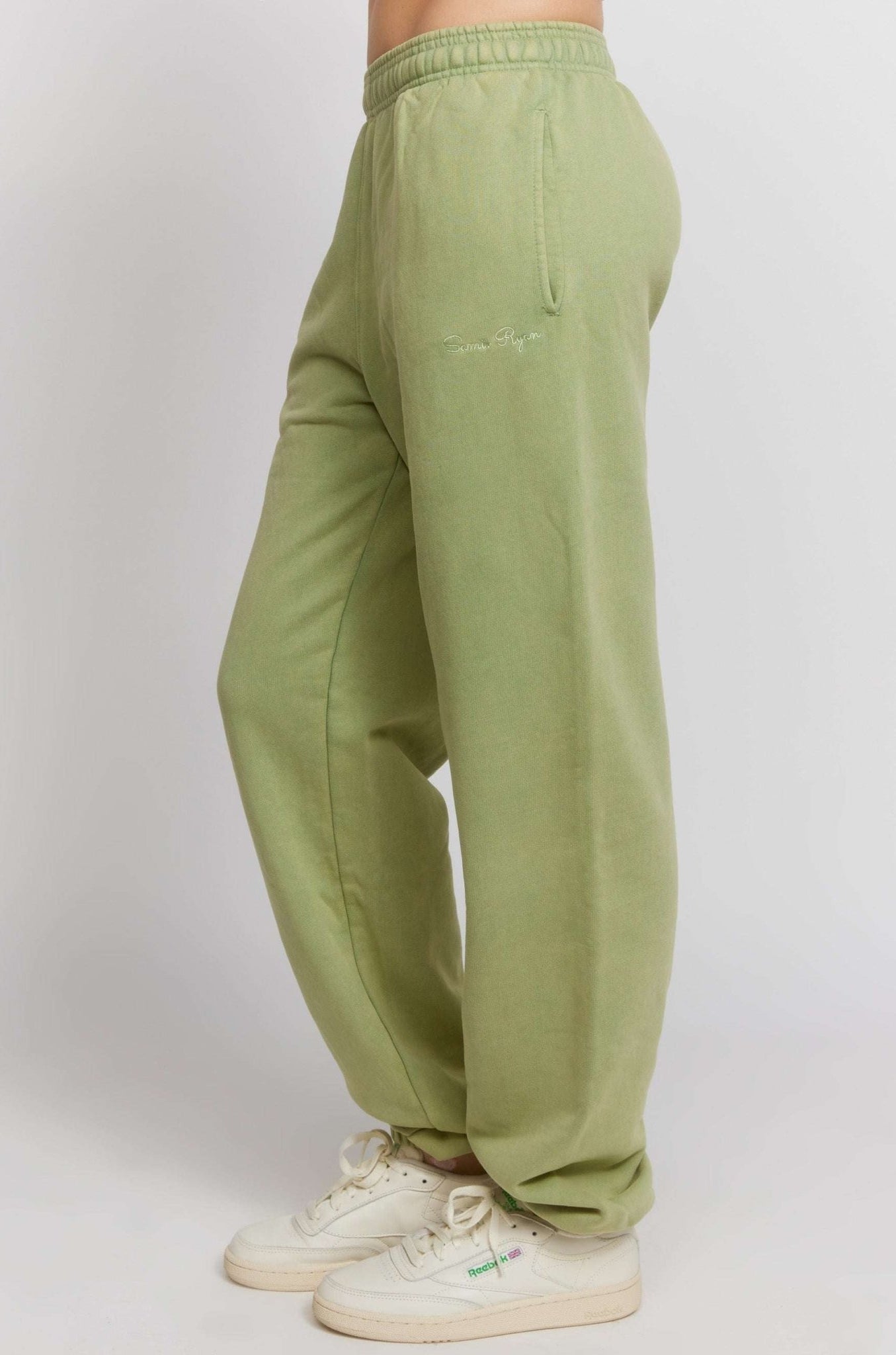 Shop Samii Ryan Samii Ryan Olive Sweatpants Jogger Bottoms for women – premium loungewear and festival fashion at Spoiled Brat