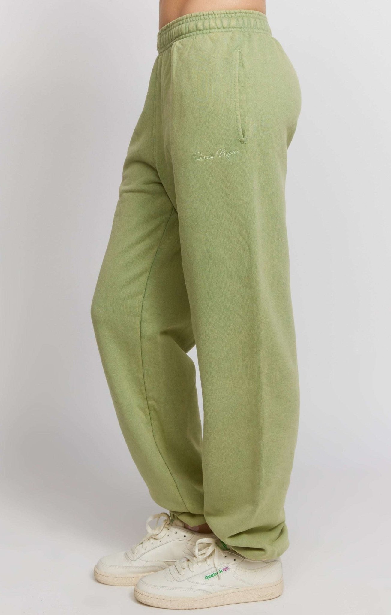 Shop Samii Ryan Samii Ryan Olive Sweatpants Jogger Bottoms for women – premium loungewear and festival fashion at Spoiled Brat
