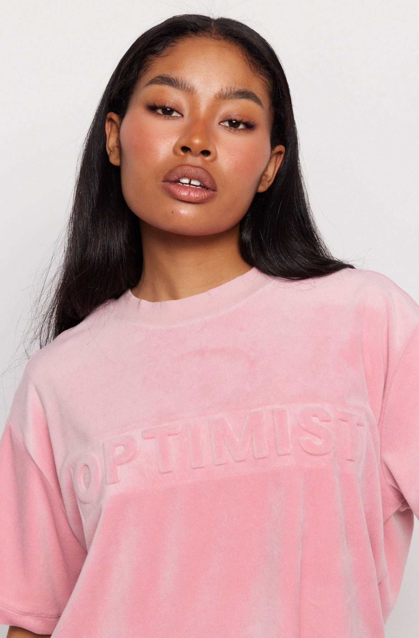 Samii Ryan Optimist Velour T-Shirt - Spoiled Brat