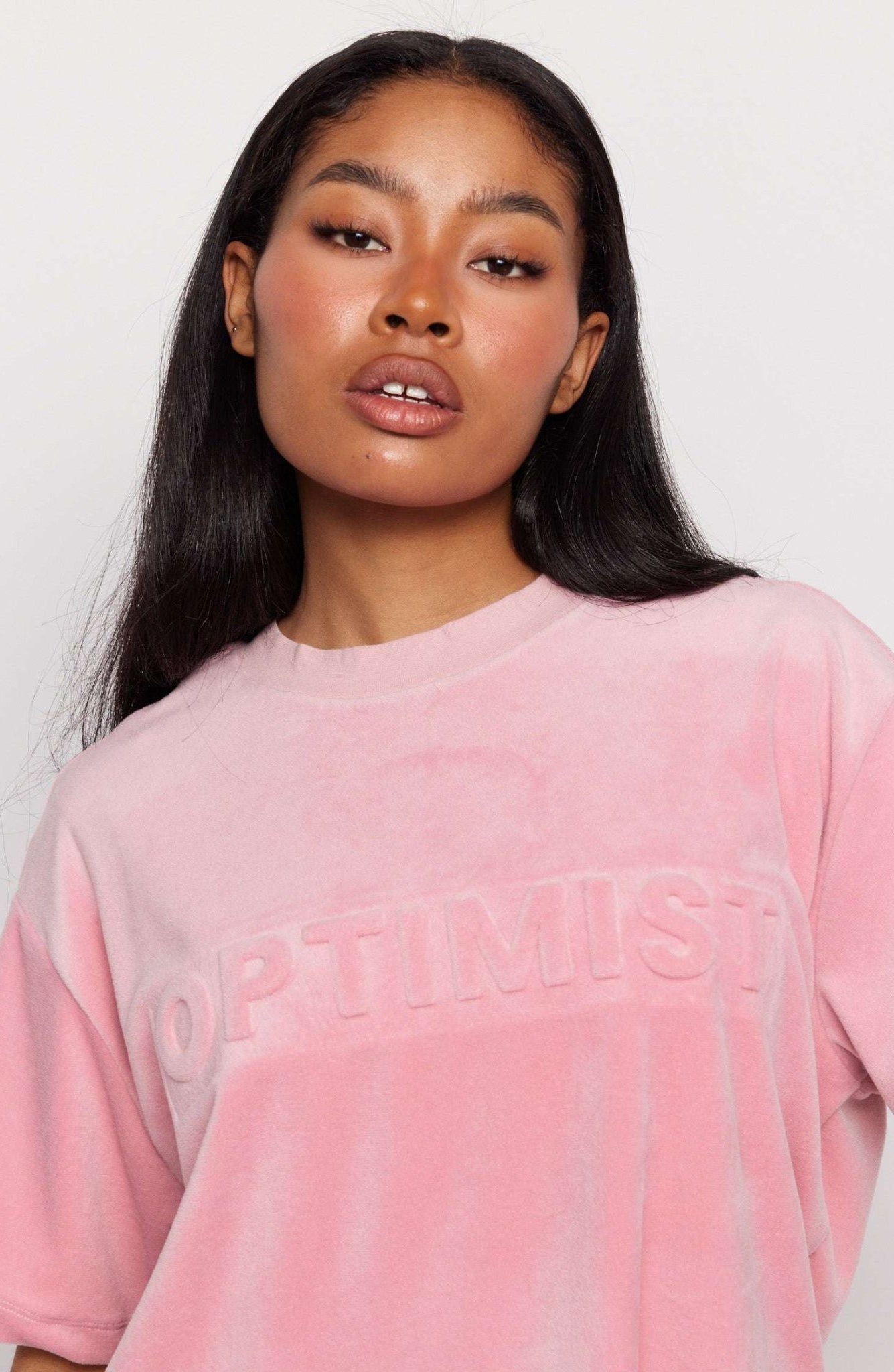 Shop Samii Ryan Samii Ryan Optimist Velour T-Shirt T-Shirts for women – premium loungewear and festival fashion at Spoiled Brat