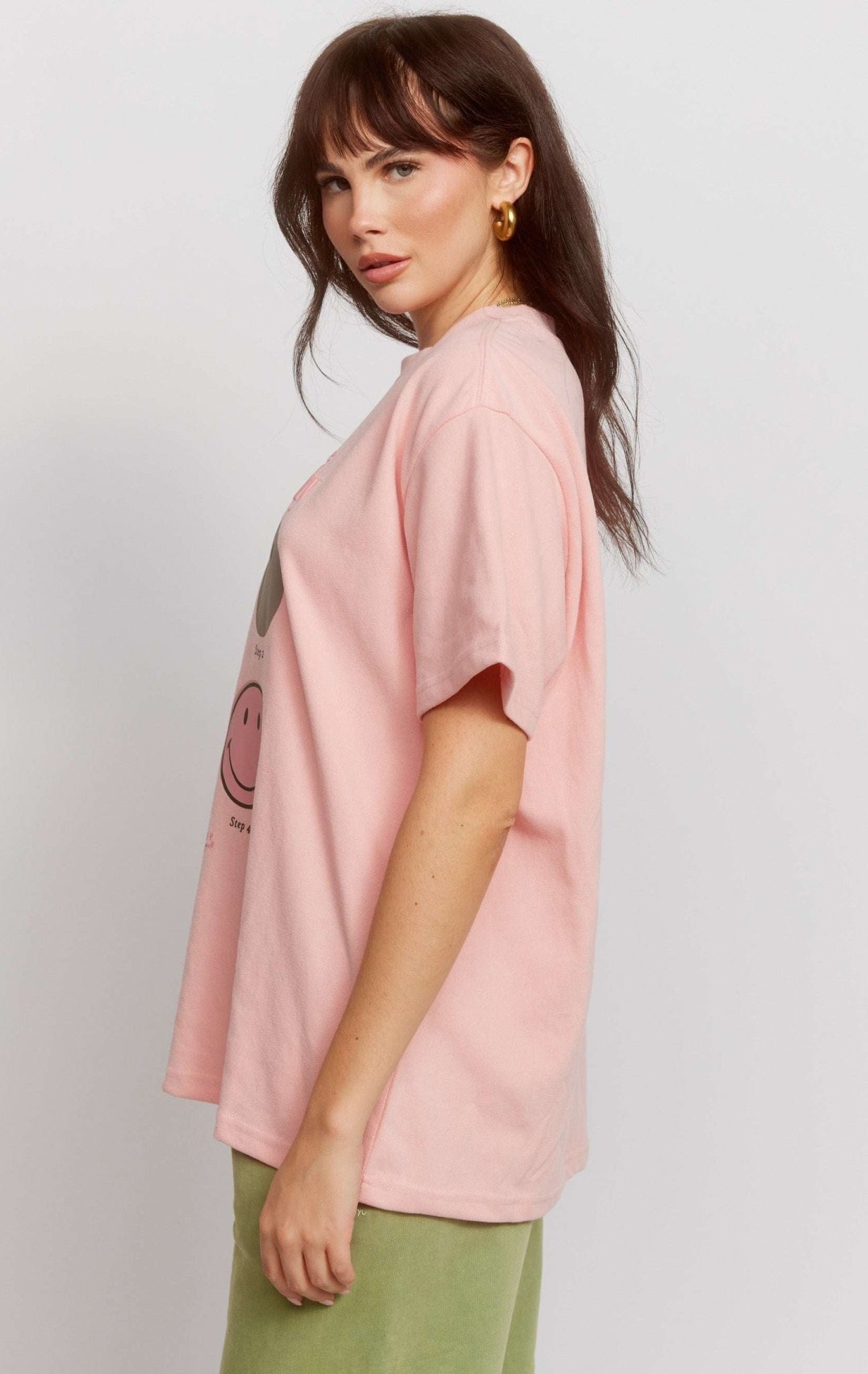 Shop Samii Ryan Samii Ryan Smiley® Good Day Oversized Tee T-Shirts for women – premium loungewear and festival fashion at Spoiled Brat