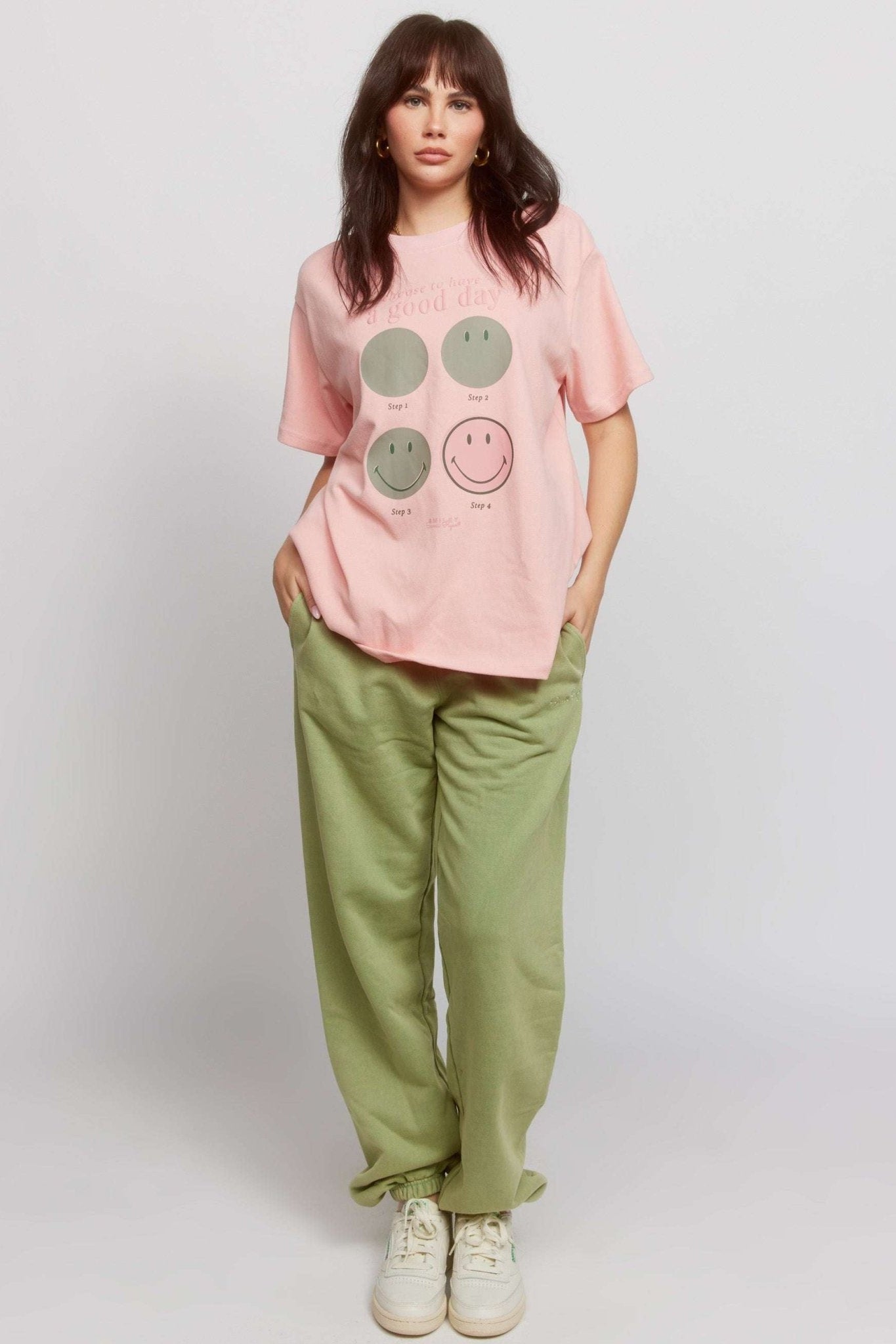 Shop Samii Ryan Samii Ryan Smiley® Good Day Oversized Tee T-Shirts for women – premium loungewear and festival fashion at Spoiled Brat