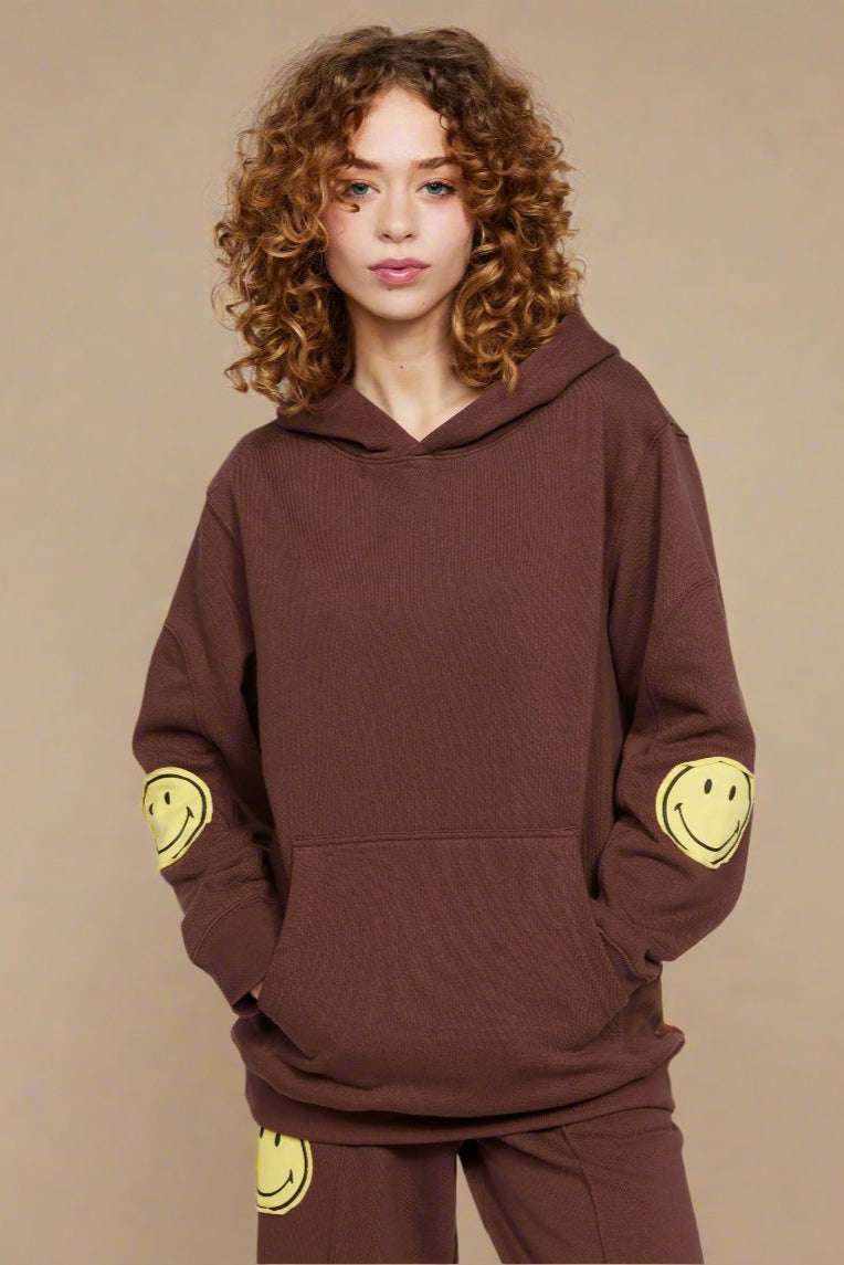 Shop Samii Ryan Samii Ryan Smiley® Oversized Hoodie Hooded Sweatshirt for women – premium loungewear and festival fashion at Spoiled Brat