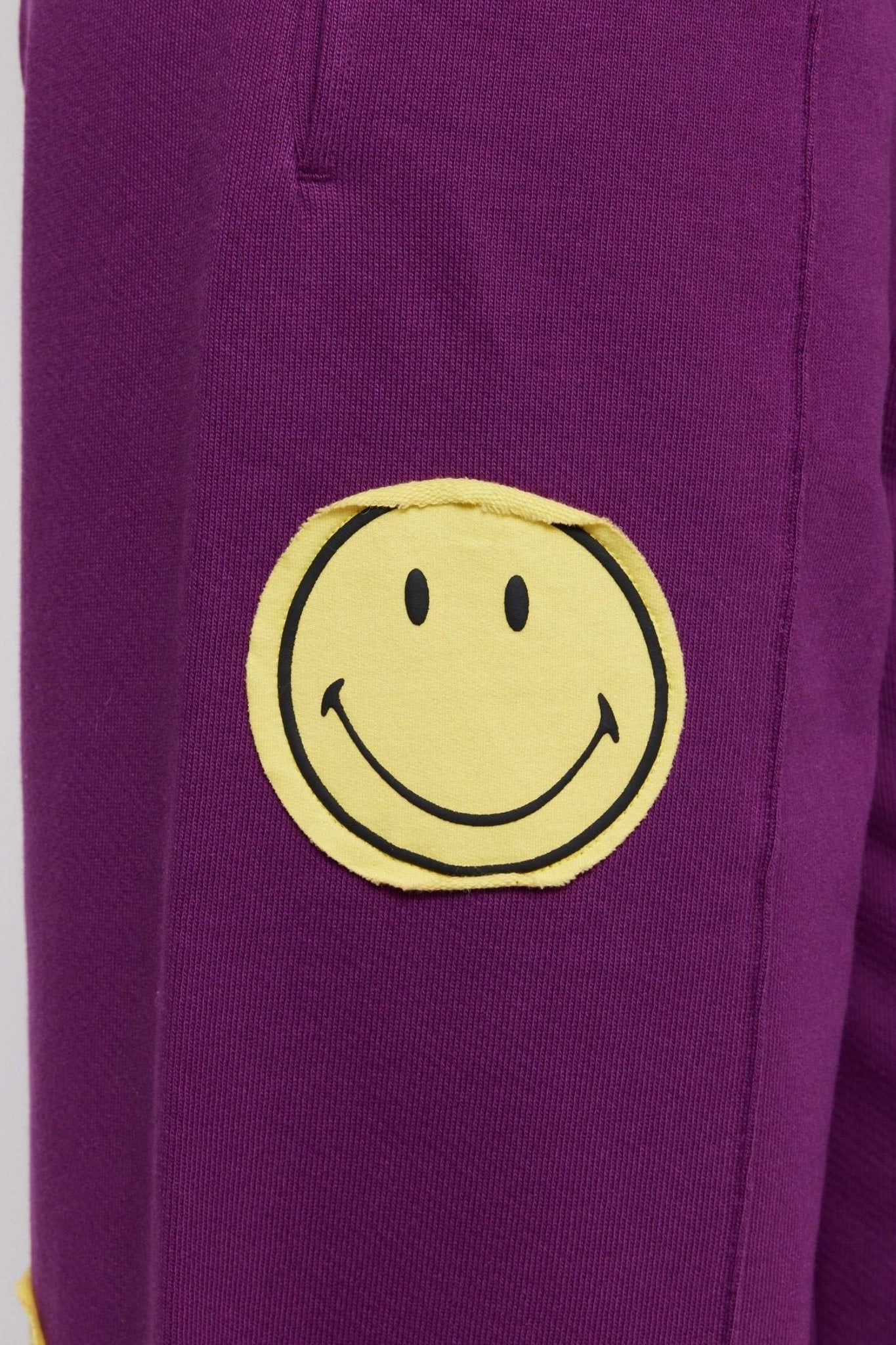 Shop Samii Ryan Samii Ryan Smiley® Straight Leg Purple Jogger Pants Jogger Bottoms for women – premium loungewear and festival fashion at Spoiled Brat