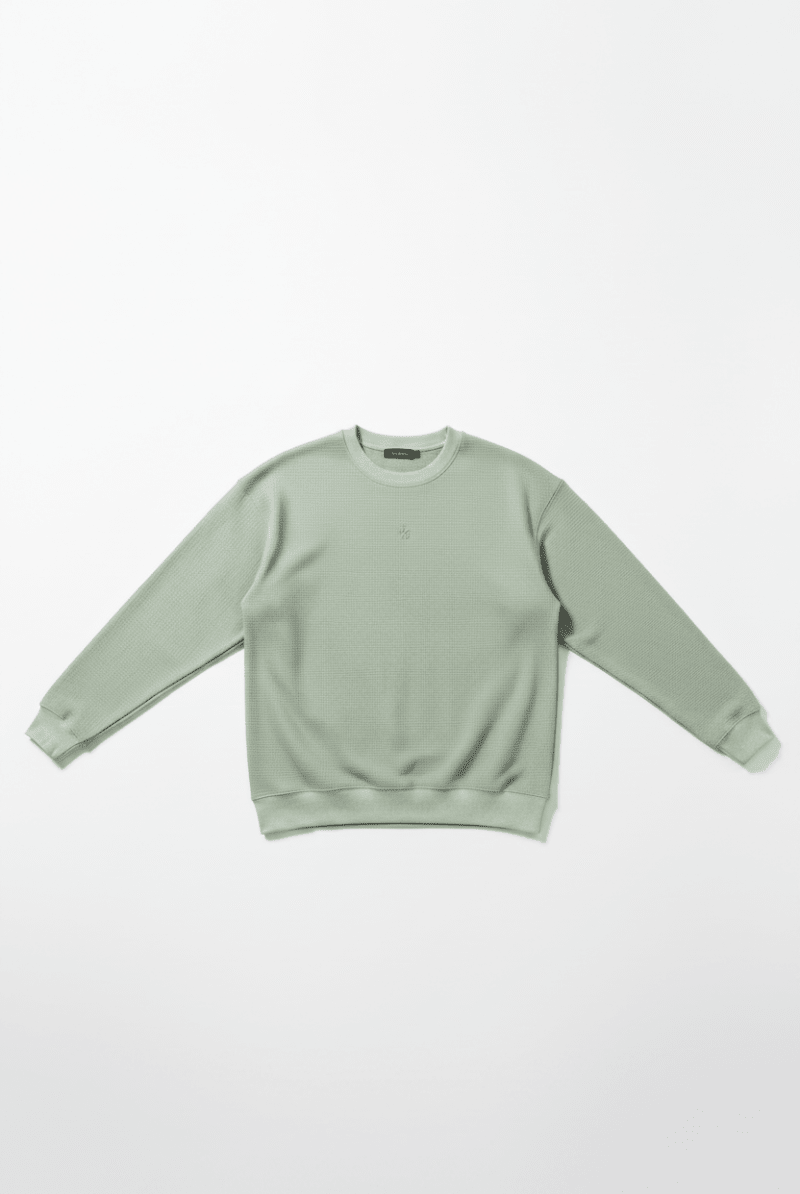 Shop Samii Ryan Samii Ryan Smiley® Thermal Crewneck Sweatshirt for women – premium loungewear and festival fashion at Spoiled Brat
