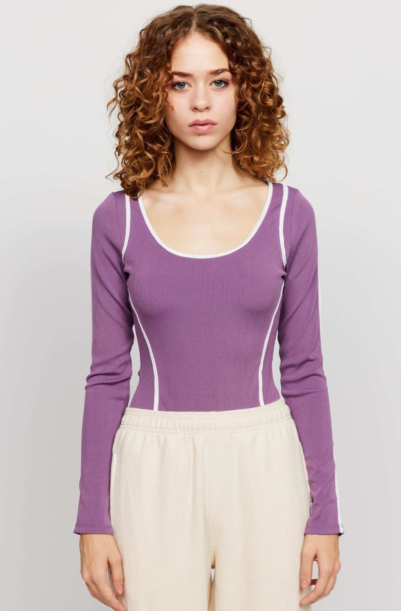 Shop Samii Ryan Samii Ryan The Royals Ribbed Bodysuit Bodysuit for women – premium loungewear and festival fashion at Spoiled Brat