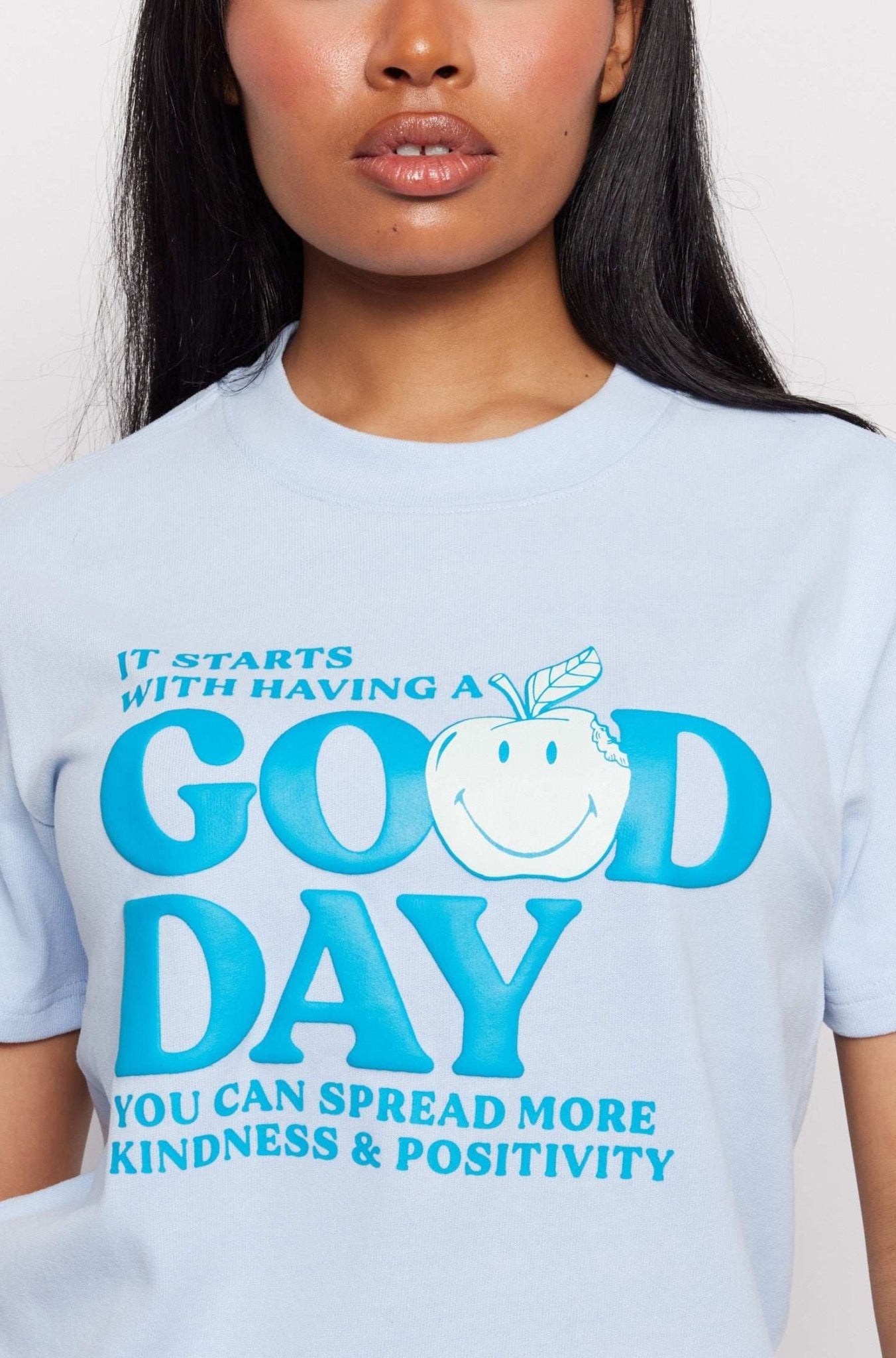 Shop Samii Ryan Samii Ryan x Smiley® Good Day Boxy Tee T-Shirt for women – premium loungewear and festival fashion at Spoiled Brat