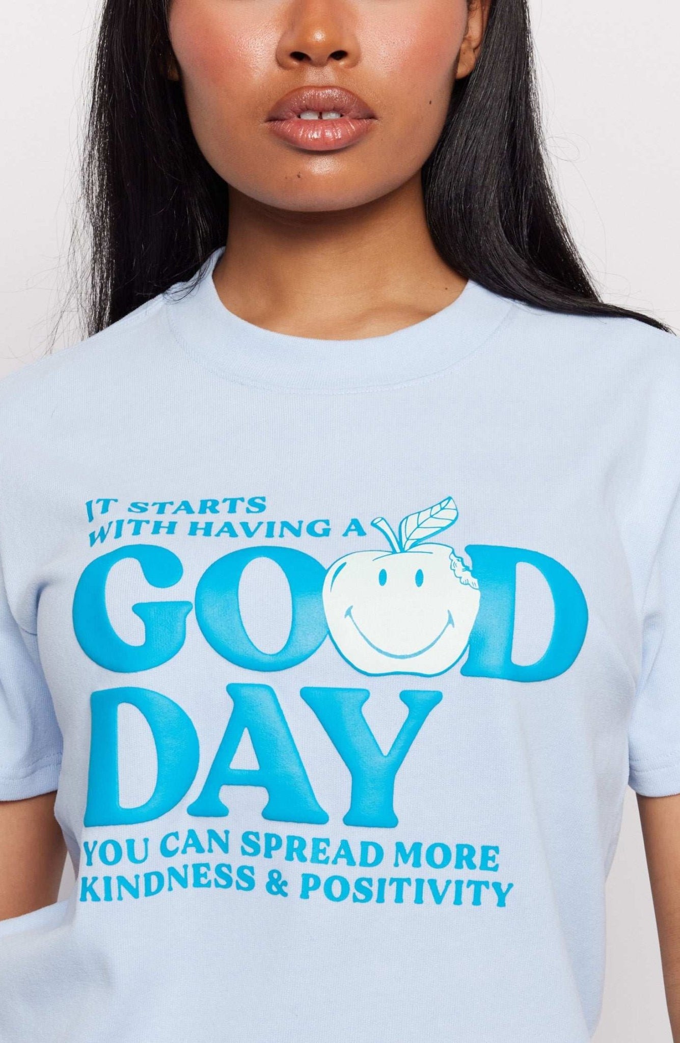 Shop Samii Ryan Samii Ryan x Smiley® Good Day Boxy Tee T-Shirt for women – premium loungewear and festival fashion at Spoiled Brat