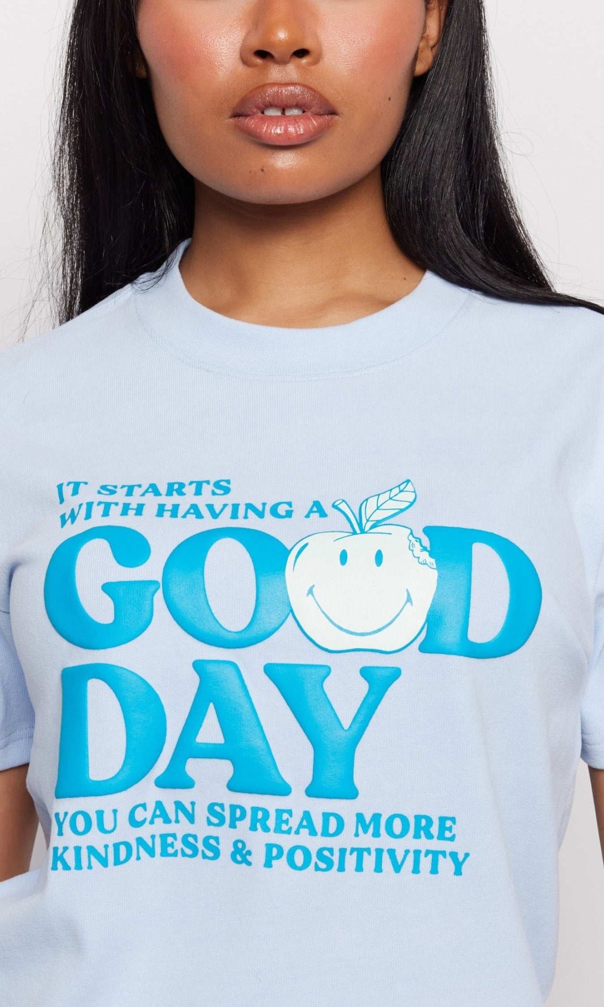 Shop Samii Ryan Samii Ryan x Smiley® Good Day Boxy Tee T-Shirt for women – premium loungewear and festival fashion at Spoiled Brat