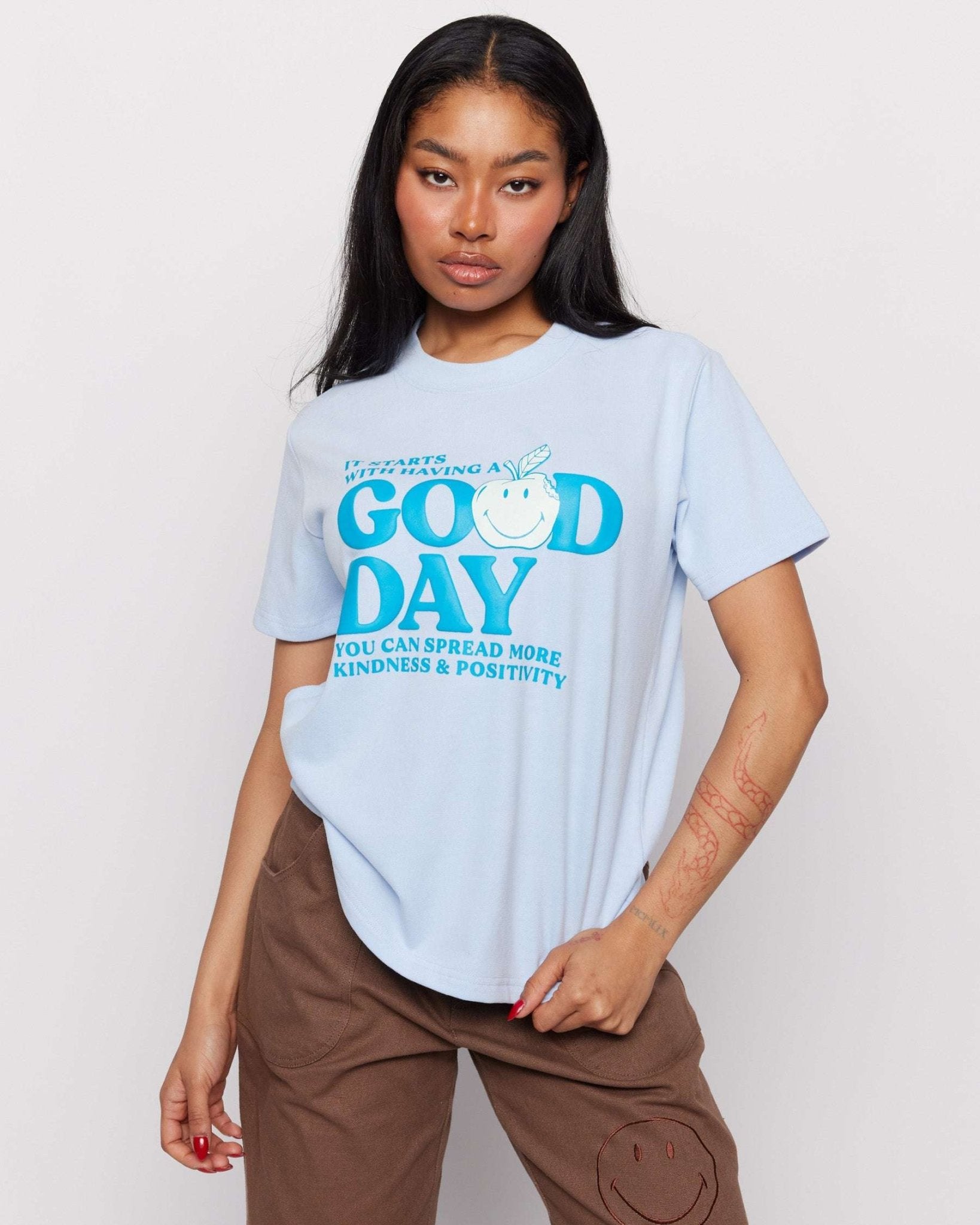 Samii Ryan x Smiley® Good Day Boxy Tee - Spoiled Brat
