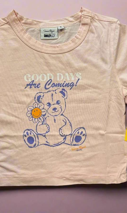 Shop Samii Ryan Samii Ryan x Smileyworld® Good Days Baby Tee T-Shirt for women – premium loungewear and festival fashion at Spoiled Brat