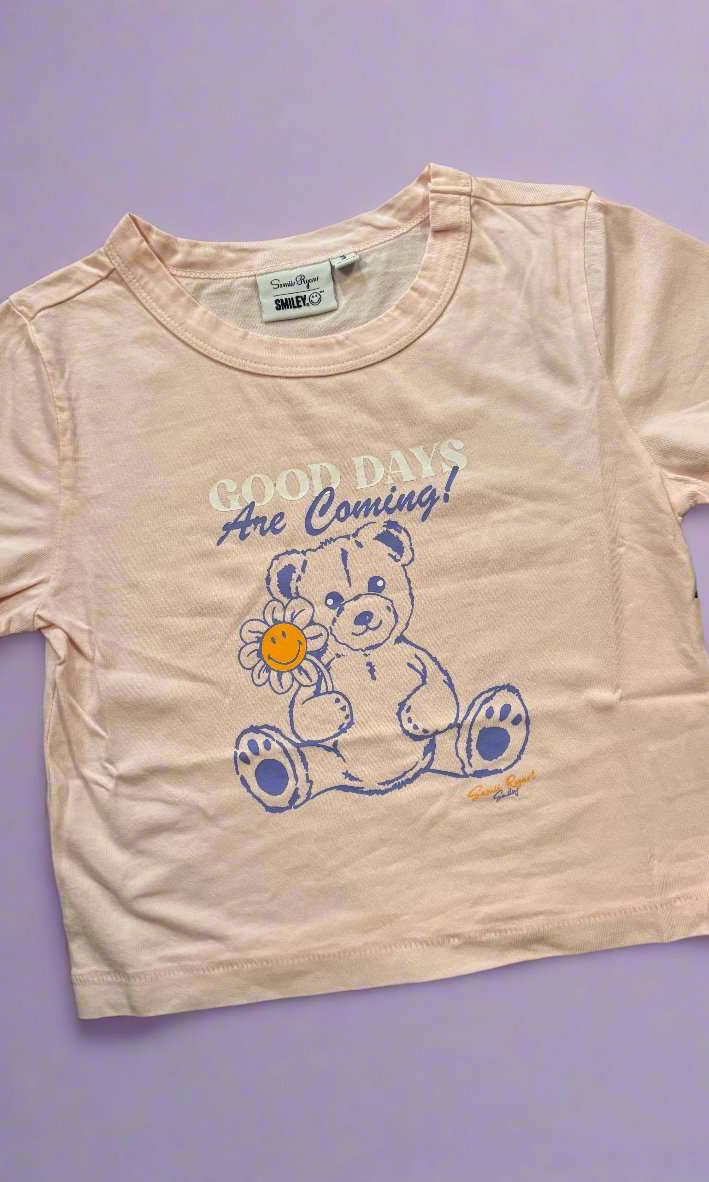 Shop Samii Ryan Samii Ryan x Smileyworld® Good Days Baby Tee T-Shirt for women – premium loungewear and festival fashion at Spoiled Brat