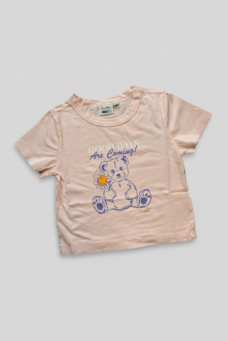 Shop Samii Ryan Samii Ryan x Smileyworld® Good Days Baby Tee T-Shirt for women – premium loungewear and festival fashion at Spoiled Brat