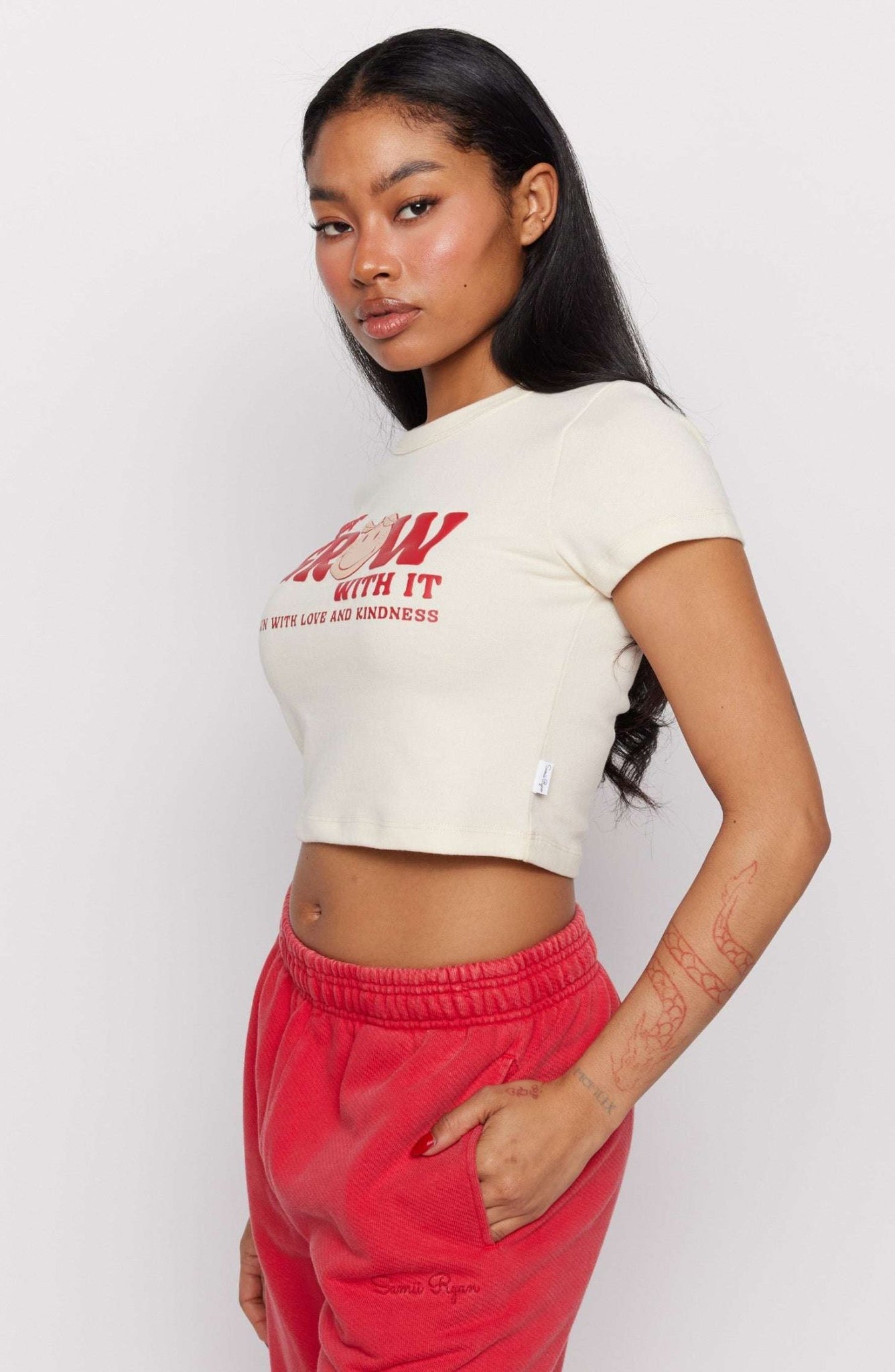 Samii Ryan x Smileyworld® Just Grow With It Baby Tee - Spoiled Brat