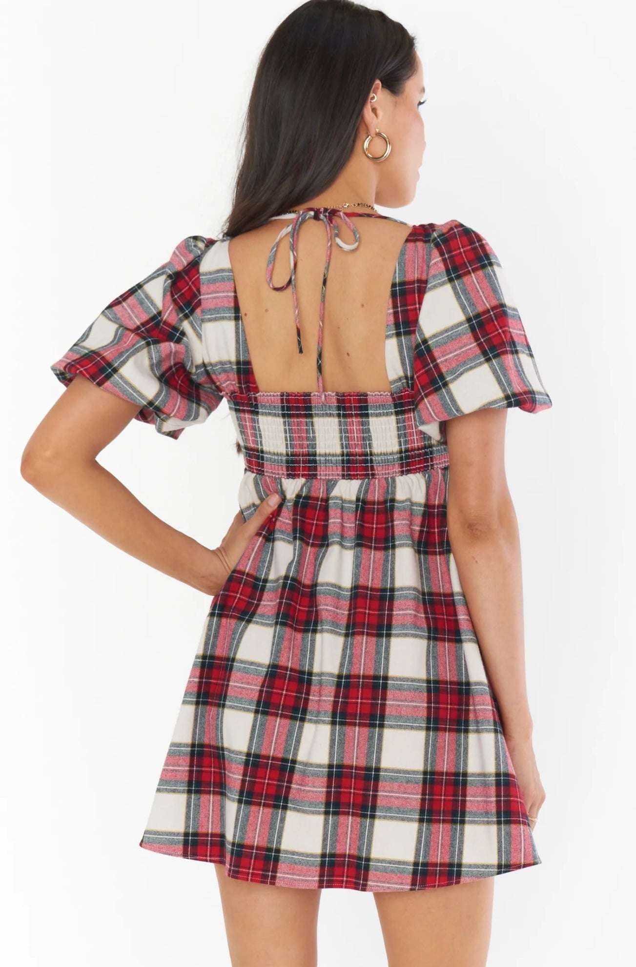 Show Me Your Mumu Smitten Tartan Babydoll Dress Party Dress by Show Me Your Mumu as seen on celebrities