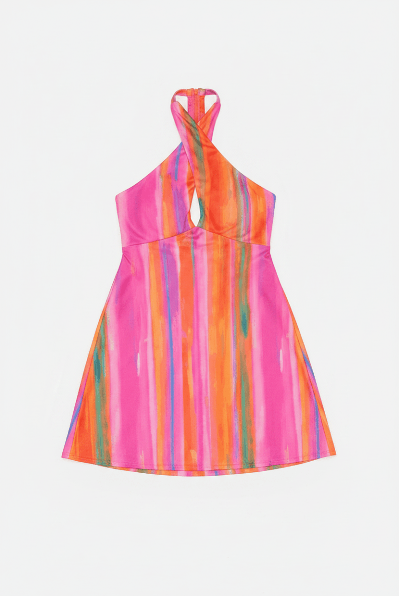 Shop Show Me Your Mumu Show Me Your Mumu Zappa Rainbow Mini Dress Mini Dress for women – premium loungewear and festival fashion at Spoiled Brat