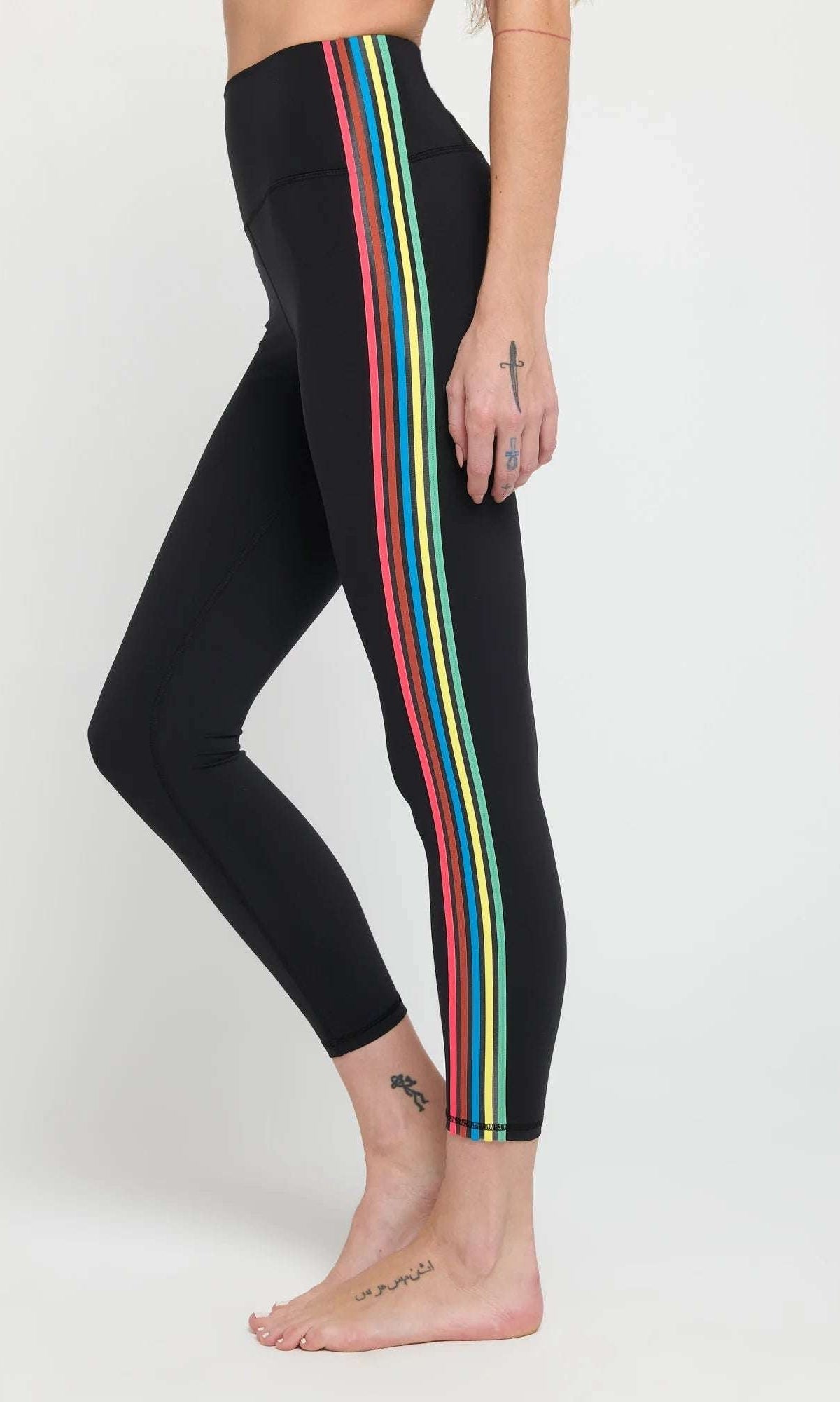 Shop Spiritual Gangster Spiritual Gangster Ada Stripe Leggings Leggings for women – premium loungewear and festival fashion at Spoiled Brat