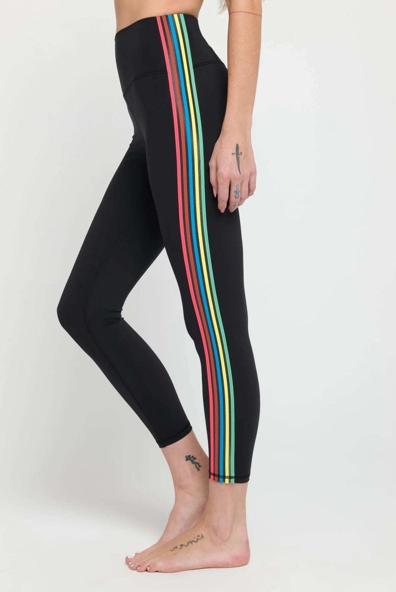 Shop Spiritual Gangster Spiritual Gangster Ada Stripe Leggings Leggings for women – premium loungewear and festival fashion at Spoiled Brat