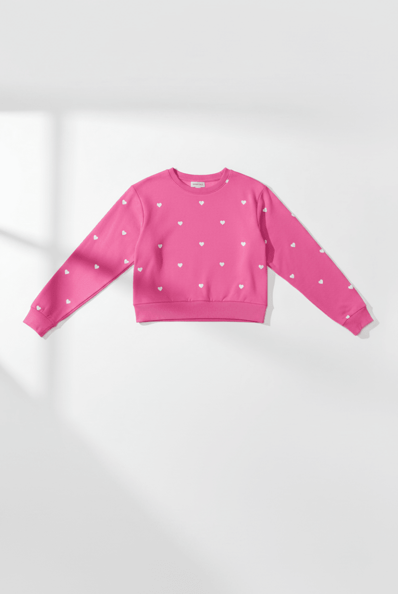 Shop Spiritual Gangster Spiritual Gangster Heart Crop Sweatshirt Sweater for women – premium loungewear and festival fashion at Spoiled Brat