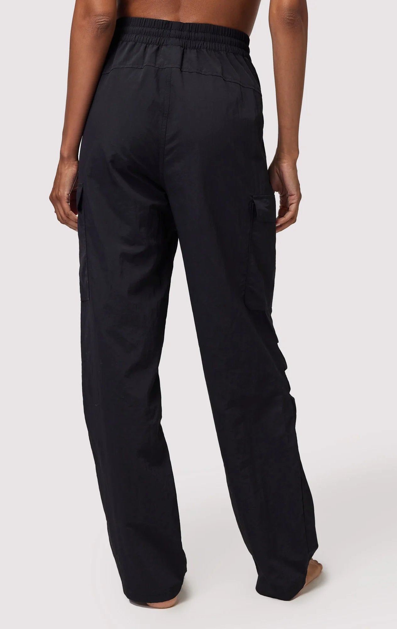 Shop Spiritual Gangster Spiritual Gangster Journey Cargo Pants in Black Cargo Pants for women – premium loungewear and festival fashion at Spoiled Brat