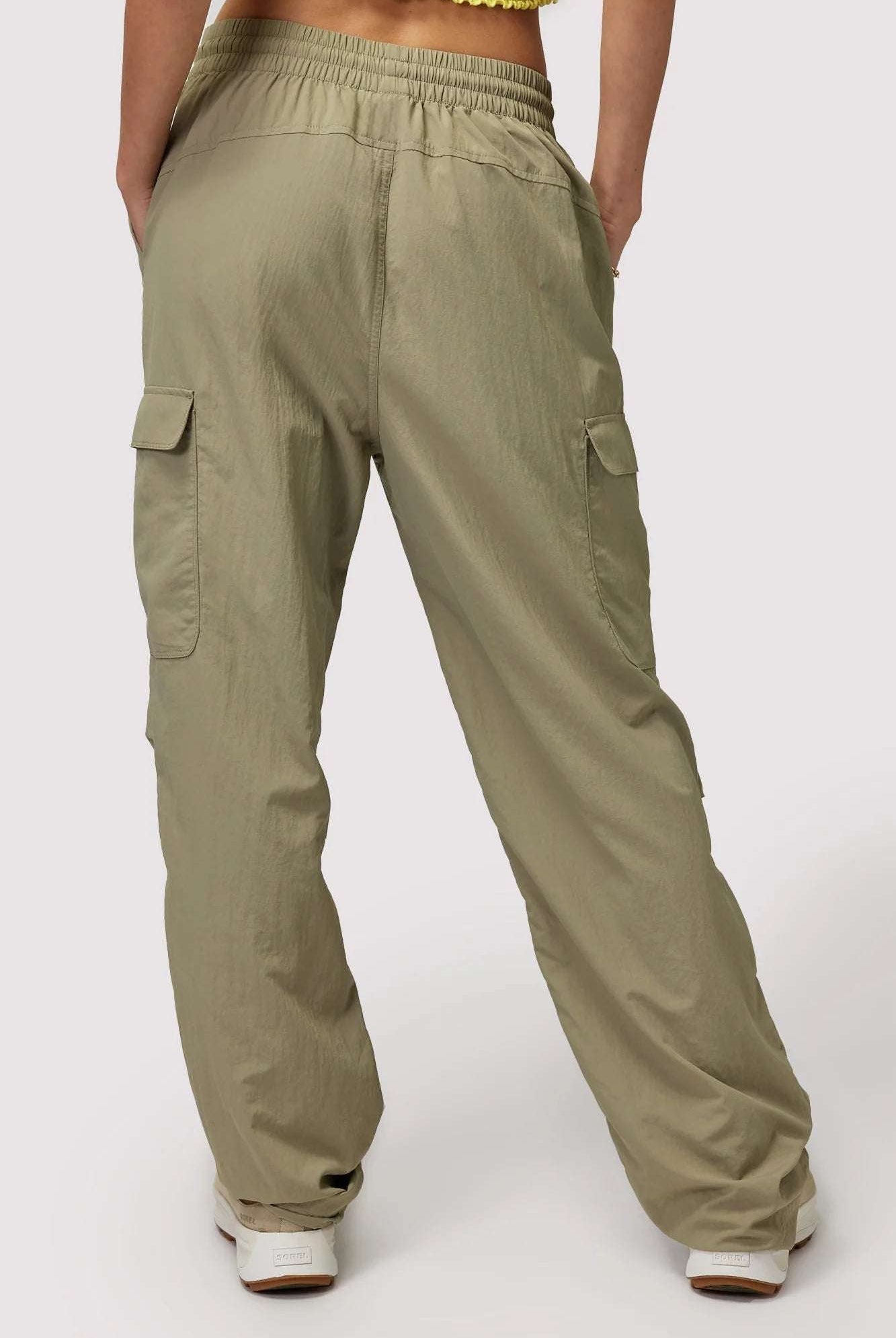 Shop Spiritual Gangster Spiritual Gangster Journey Cargo Pants in Dark Matcha Cargo Pants for women – premium loungewear and festival fashion at Spoiled Brat