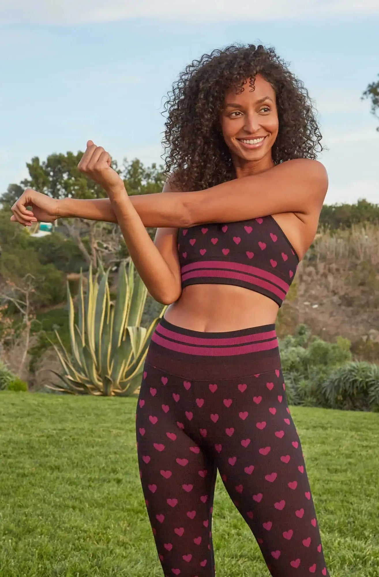 Spiritual Gangster Rosaline Love Sculpt Jacquard Seamless Leggings Leggings by Spiritual Gangster as seen on celebrities