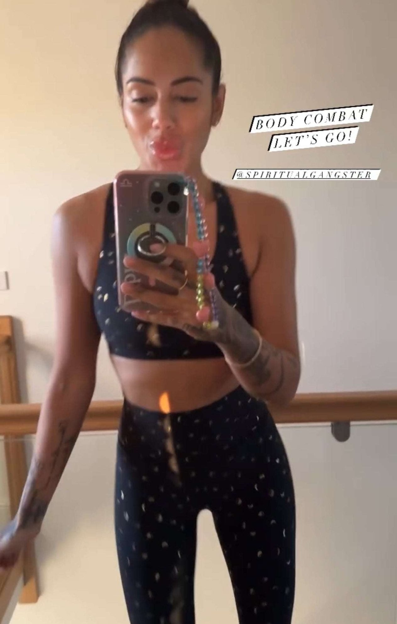 Spiritual Gangster Studio Dream Tech Sports Bra as seen on Malin Andersson - Spoiled Brat