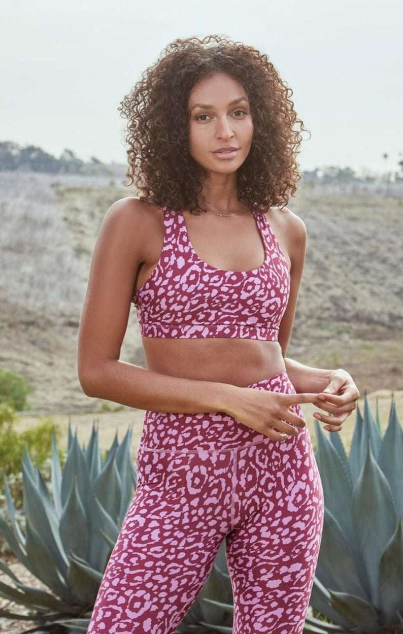 Spiritual Gangster Studio Eco Jersey Sports Bra Cropped Top by Spiritual Gangster as seen on celebrities