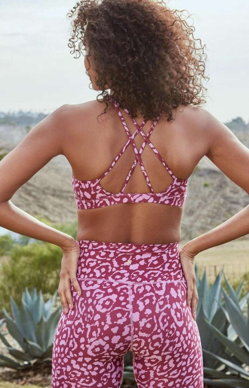 Spiritual Gangster Studio Eco Jersey Sports Bra Cropped Top by Spiritual Gangster as seen on celebrities