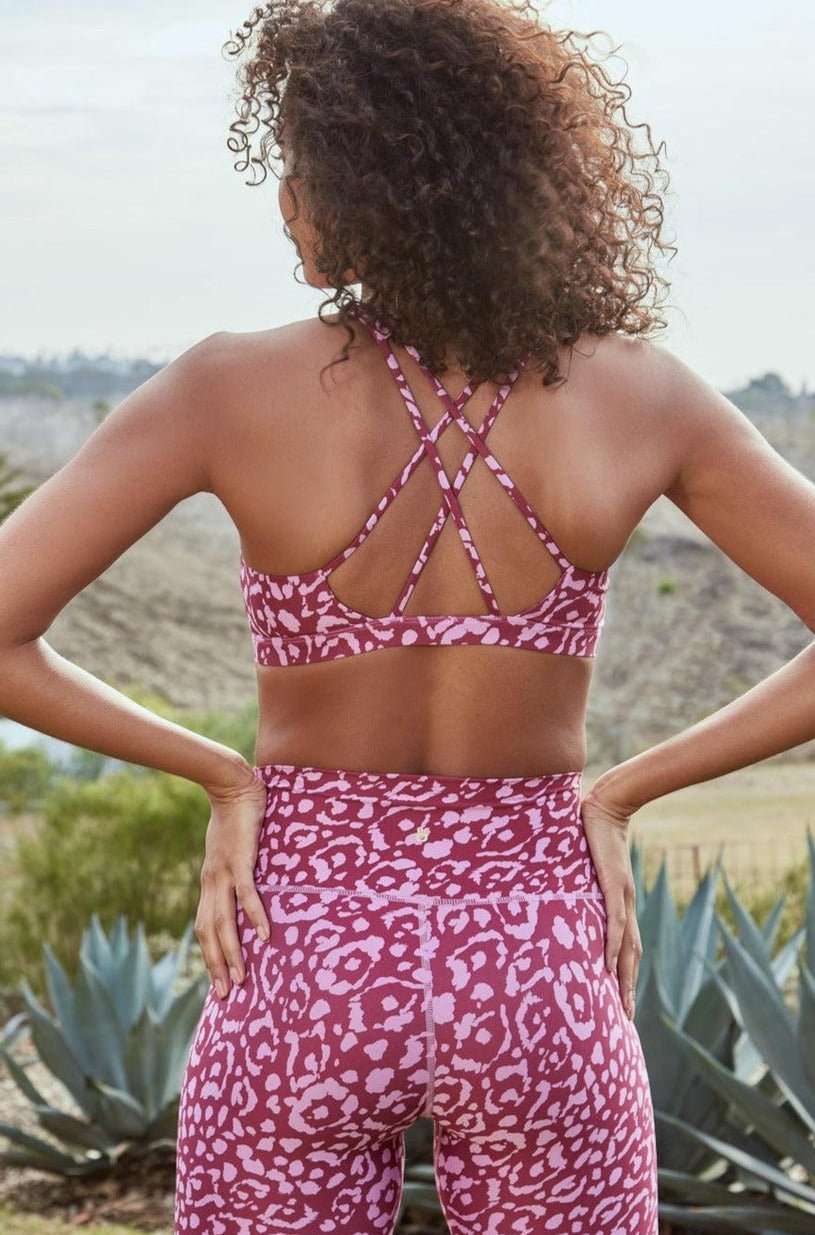 Spiritual Gangster Studio Eco Jersey Sports Bra Cropped Top by Spiritual Gangster as seen on celebrities