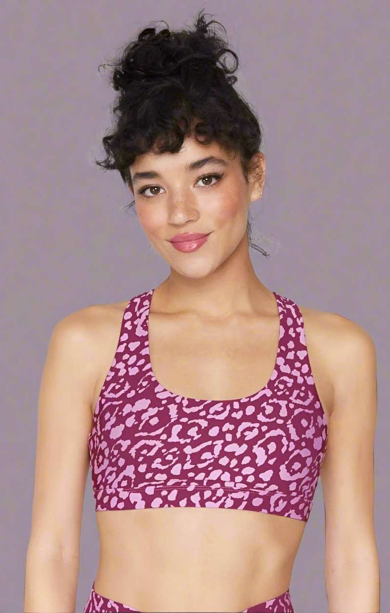 Spiritual Gangster Studio Eco Jersey Sports Bra | Cropped Top by Spiritual Gangster | Shop Premium Boutique Fashion at Spoiled Brat | Trendy Y2K style. "non wired bra, '_badge_Celeb_Pick, __label:Celeb Style | Image 1