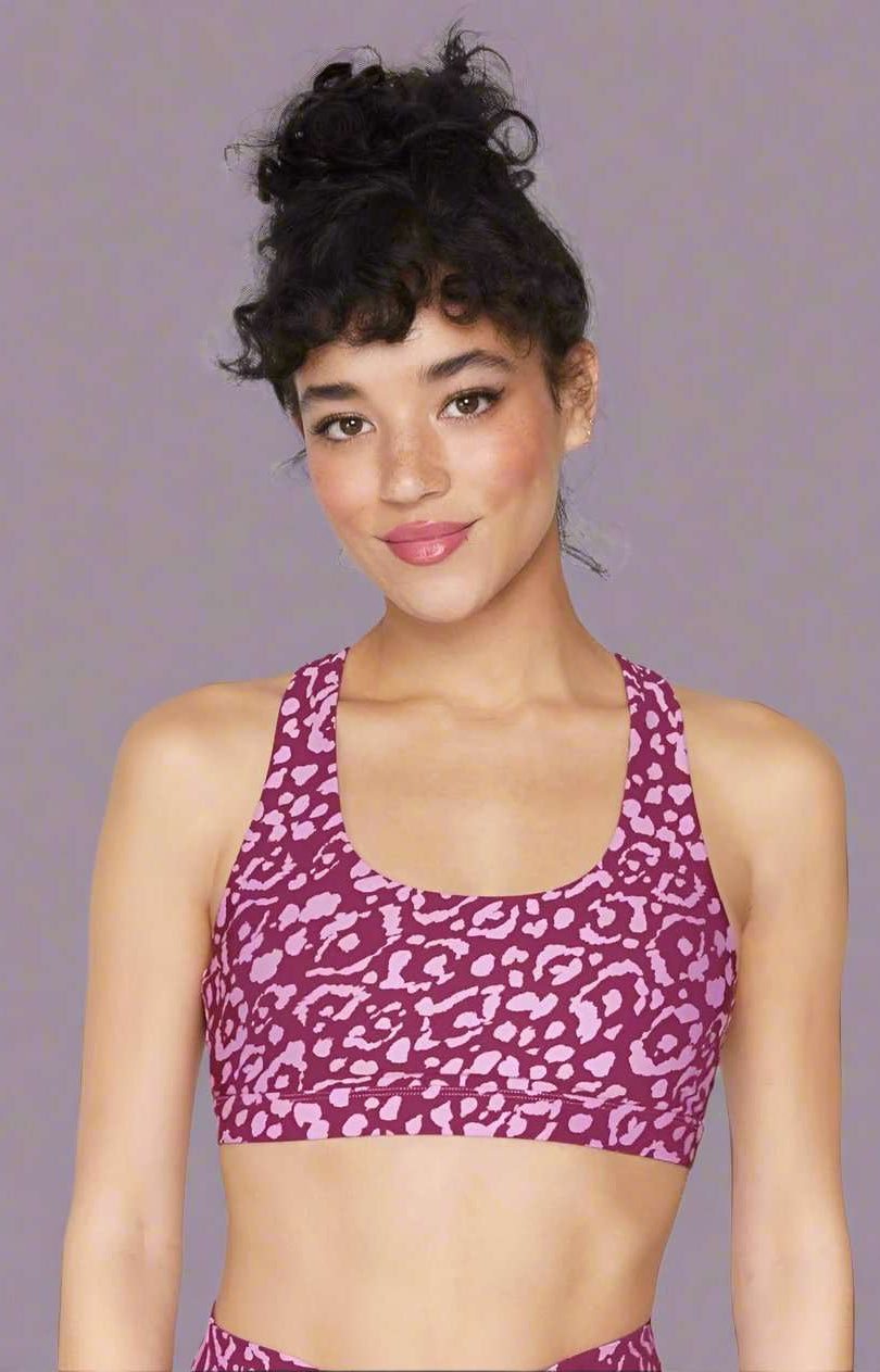 Spiritual Gangster Studio Eco Jersey Sports Bra Cropped Top by Spiritual Gangster as seen on celebrities