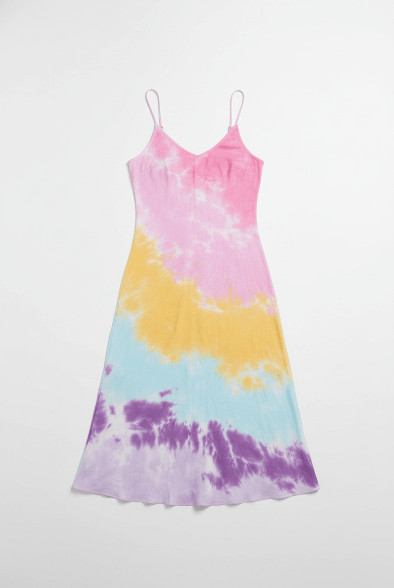 Shop Spiritual Gangster Spiritual Gangster Tie Dye Slip Maxi Dress Maxi Dress for women – premium loungewear and festival fashion at Spoiled Brat