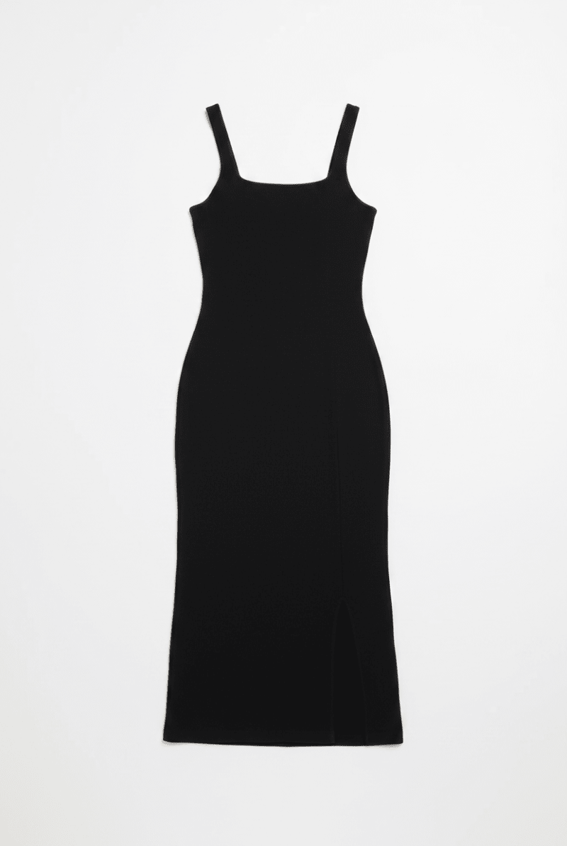 Shop Spiritual Gangster Spiritual Gangster Valerie Black Twist Back Midi Dress Maxi Dress for women – premium loungewear and festival fashion at Spoiled Brat