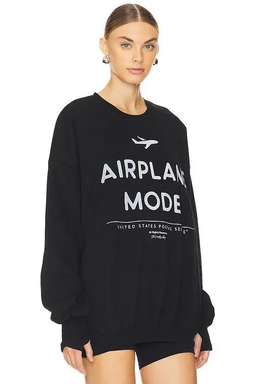 Shop The Laundry Room The Laundry Room Airplane Mode Sweater Jumper for women – premium loungewear and festival fashion at Spoiled Brat