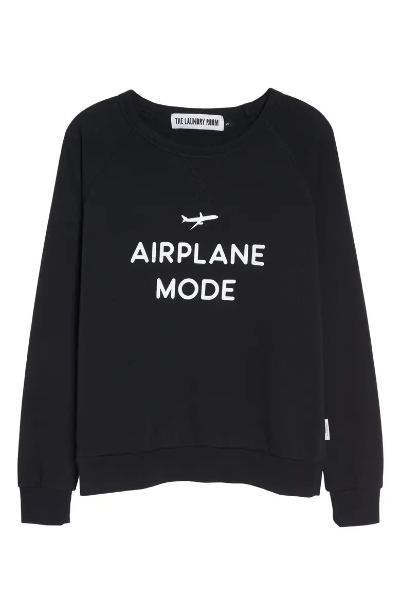 Shop The Laundry Room The Laundry Room Airplane Mode Sweater Jumper for women – premium loungewear and festival fashion at Spoiled Brat