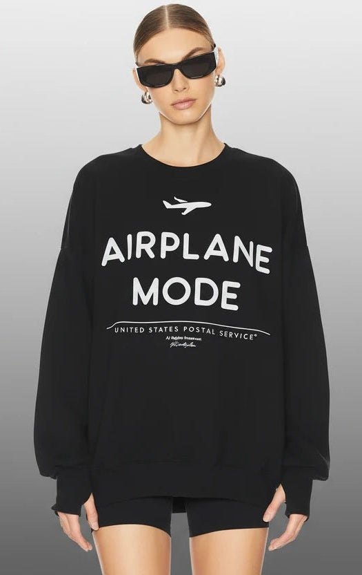 Shop The Laundry Room The Laundry Room Airplane Mode Sweater Jumper for women – premium loungewear and festival fashion at Spoiled Brat