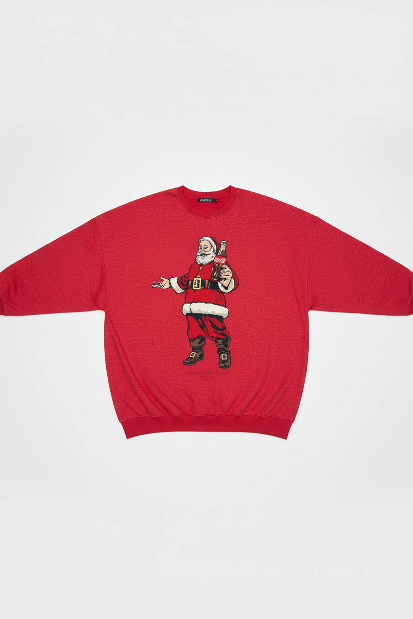 Shop The Laundry Room The Laundry Room Coca - Cola Santa's Here Jumper Jumper for women – premium loungewear and festival fashion at Spoiled Brat